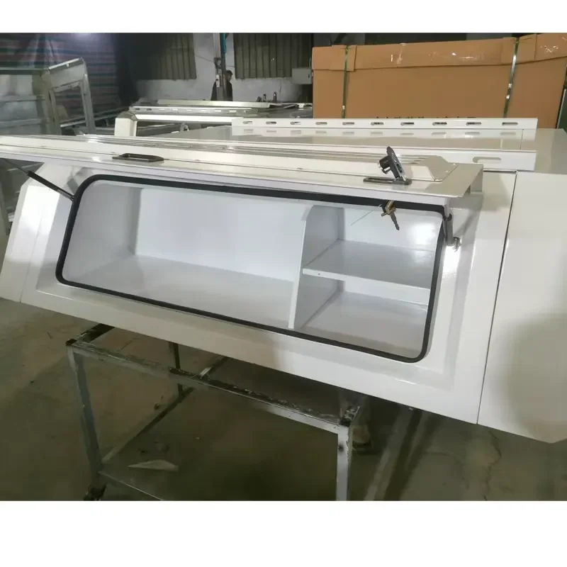 4X4 Pickup Truck Steel Hardtop Canopy Shelf Camping Accessories with Stainless Bumper Durable and Weatherproof