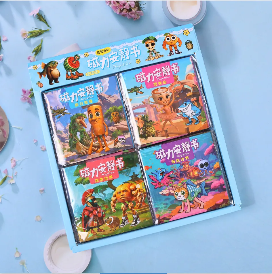 

Новая модель итальянской развивающей книги-антистресс оптом: обучающие игрушки, магнитные наклейки, книга для творчества (Quiet Book)