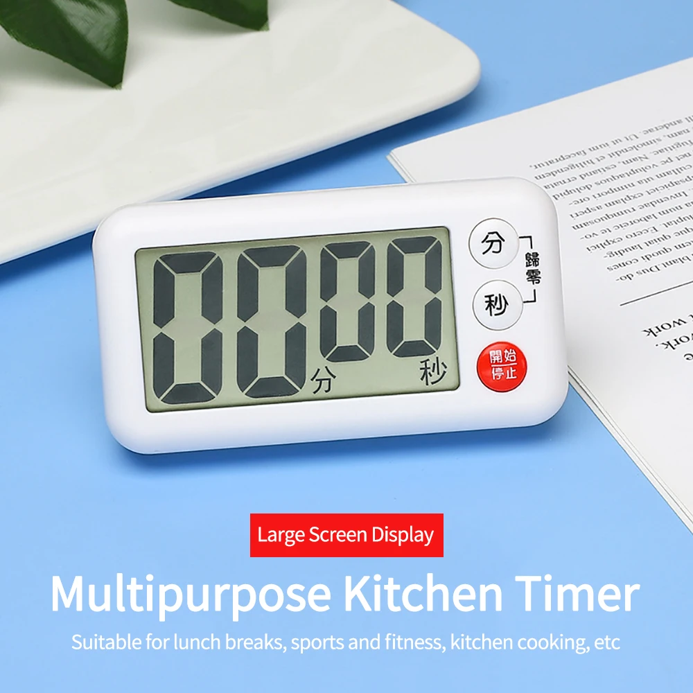 NEW Kitchen Mini Electronic Timer Reminder Timer for Massage Bath Center Countdown Function Stand and Magnet Digital Study Timer