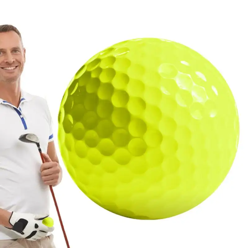 Golf Practice Balls Realistic Feel Flight Training Balls Color Golf Balls For Indoor Or Outdoor Backyard