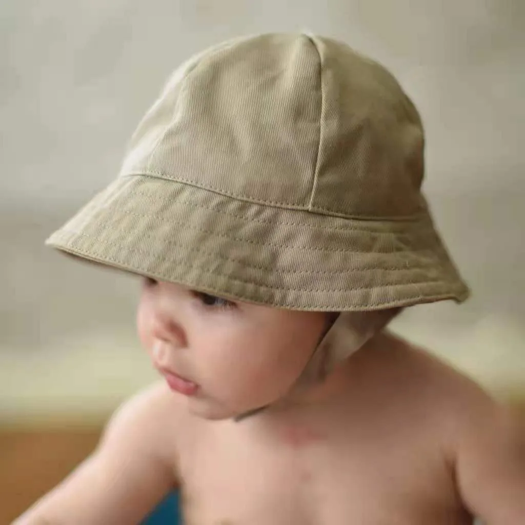 

Cartoon Bear Baby Sun Hat Summer Mesh Cool Toddler Visors Large Brim Children Fisherman Cap Solid Color Boy Girl Kids Bonnet