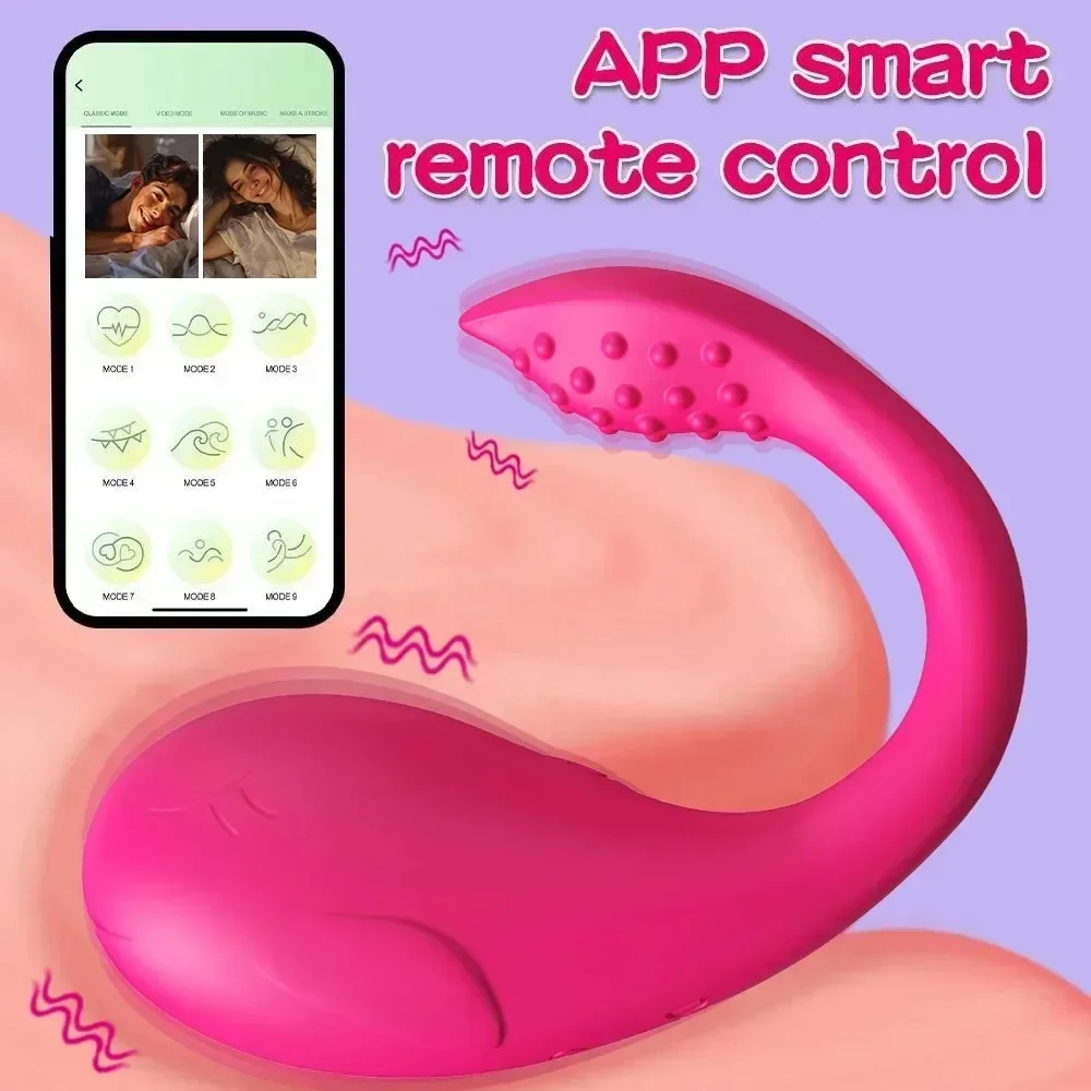 9 Speed APP Controlled Vaginal Vibrators G Spot Anal Vibrating Egg Massager Wearable Stimulator Adult Sex Toys for Women Couples