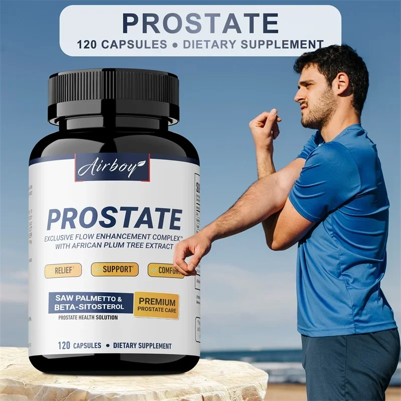 

Men's Prostate Capsules with Saw Palmetto, Prostate Health Support, Bladder Control, Reduce Nighttime Urination, Promote SleepSu