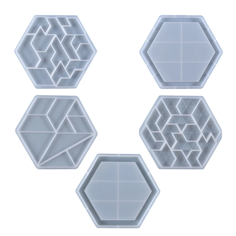 

Hexagonal Puzzle Mold Suitable for Children and Adults-geometric Pattern Building Blocks Teasers Toy Mold