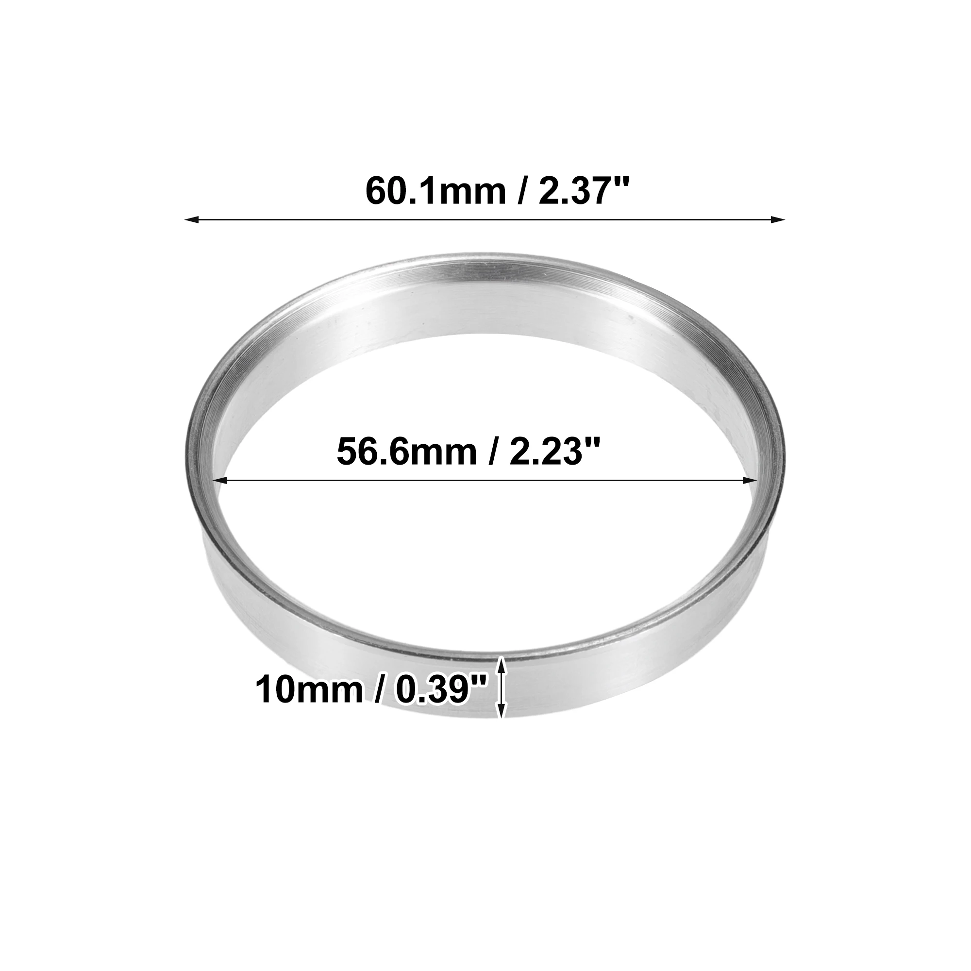 UXCELL ID 자동차 허브 중심 링 휠 보어 센터 스페이서, 60.1mm, 63.1mm, 65.1mm, OD 56.1mm, 56.6mm, 54.1mm, 60.1mm, 4 개