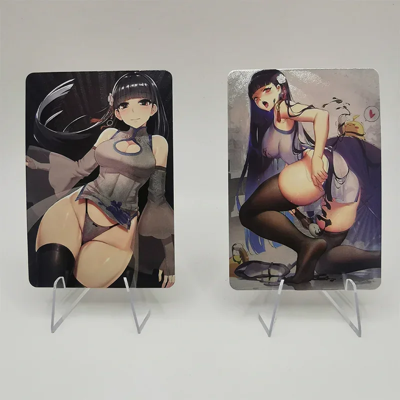 In Magazzino 6 Pz/set Sexy Anime Gioco Ragazze Carte Azur Lane ROC Yat Sen Ping Hai Ning Hai Gioco Carte Da Collezione Regalo Di Compleanno Giocattoli