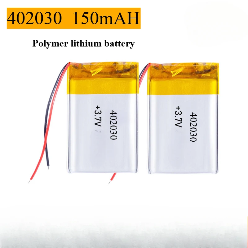 402030 150mah Lithium Battery Is Suitable for Acarid Removing Instrument Beauty Instrument Spray Instrument Bluetooth Headset