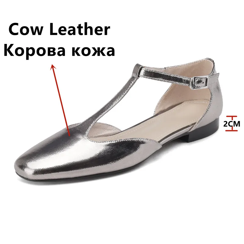 FEDONAS Retro Style Concise Women Pumps Fashion T-Strap Genuine Leather Low Heels Shoes Woman Spring Summer Casual Office Ladies