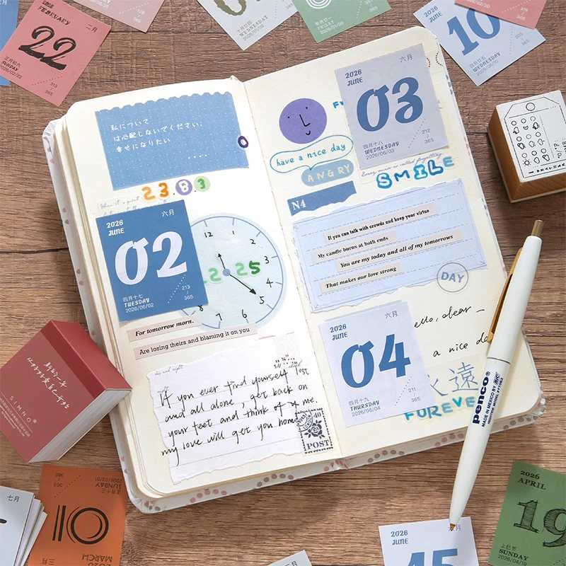 Geschenk für Studenten, Mini-Tagesplaner, 365-Tage-Abreißkalender für eine effiziente Organisation zu Hause, in der Schule, im Büro und im Schreibtisch