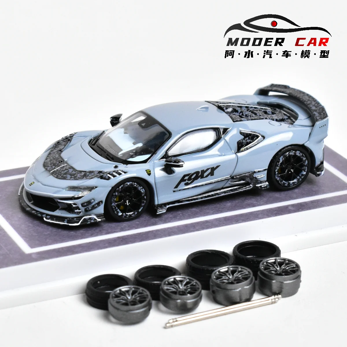 MJ 1:64 Mansory SF90 F9XX  Spider Diecast Model Car