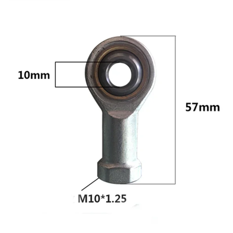 1Best 2pcs M10*1.25 inner right hand thread 10mm*57mm fisheye connector joint bearing universal link