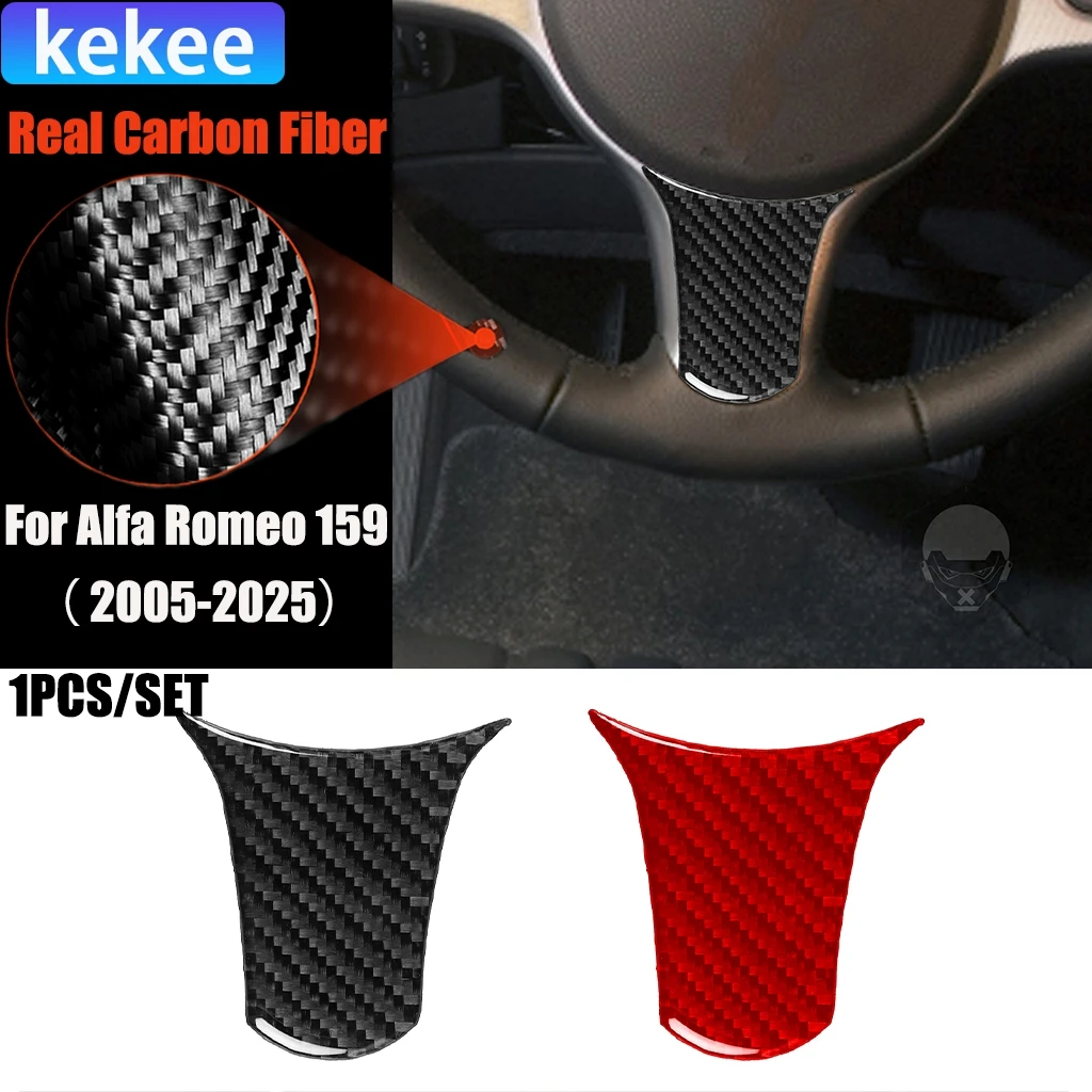 

Автомобильные аксессуары из углеродного волокна, подбородок колеса водителя, модифицированная внутренняя накладка, мягкая наклейка для Alfa Romeo 159 2005-2025