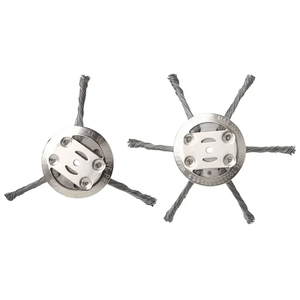 1/5 قطعة 5.9 بوصة أسلاك الفولاذ العشب الانتهازي رئيس العالمي 3/6 رئيس جزازة العشب العشب آلة تقطيع الفراشي حديقة فرش سلك الاعشاب شفرة #5