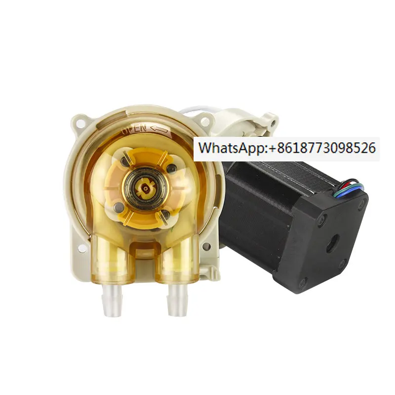 

JIHPUMP 640ml/min DC Mini Peristaltic Pumps 12V 24V with Pump Head For Liquid Dispensing food beverage honey transmission