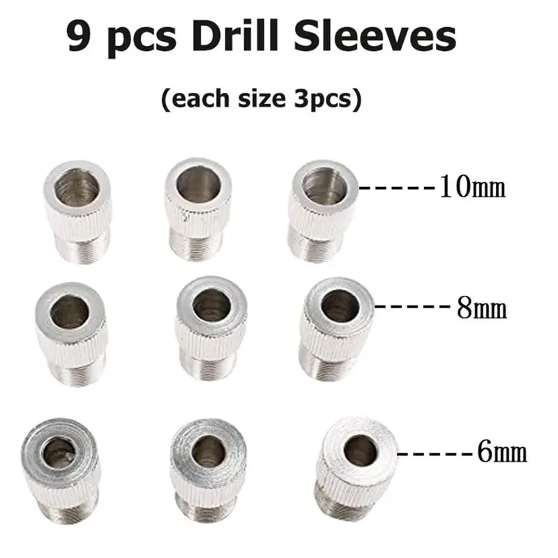 【هدية】دليل حفر الثقب أداة النجارة الذاتية أداة تحديد ثقب اللكم أداة تحديد المواقع لمسارات متري 6/8/10 مم #5