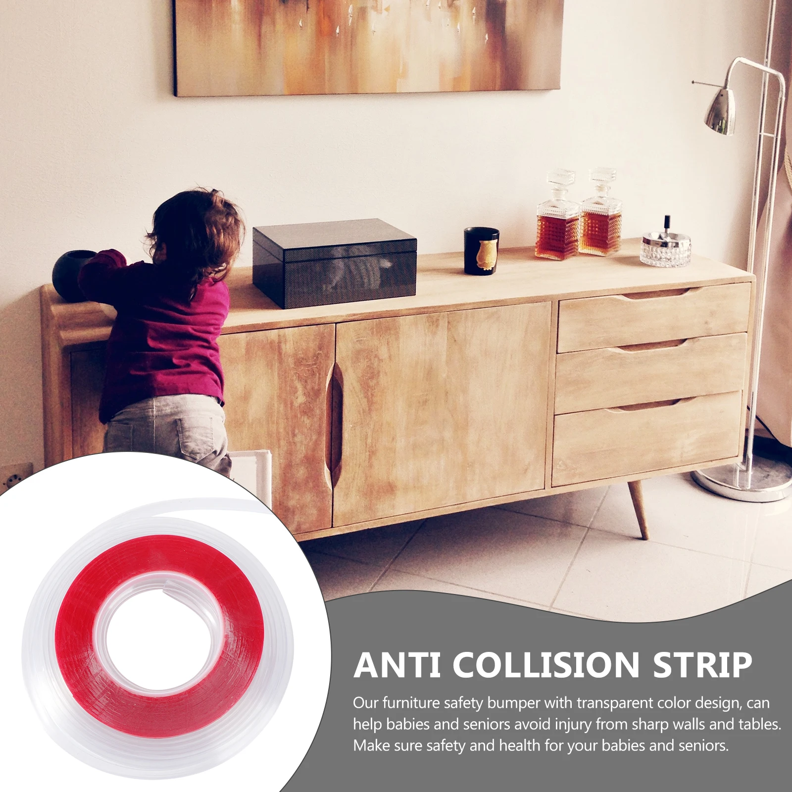 

Furniture Safety Bumpers Transparent Protect Babies Seniors Sharp Edges Corners Desk Table Wall Wood Glass Aluminum Ceramic
