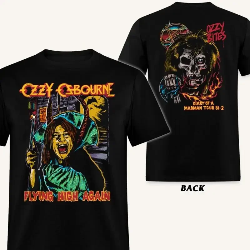 Ozzy Osbourne Diary Of A Madman Tour, camiseta clásica retro nueva