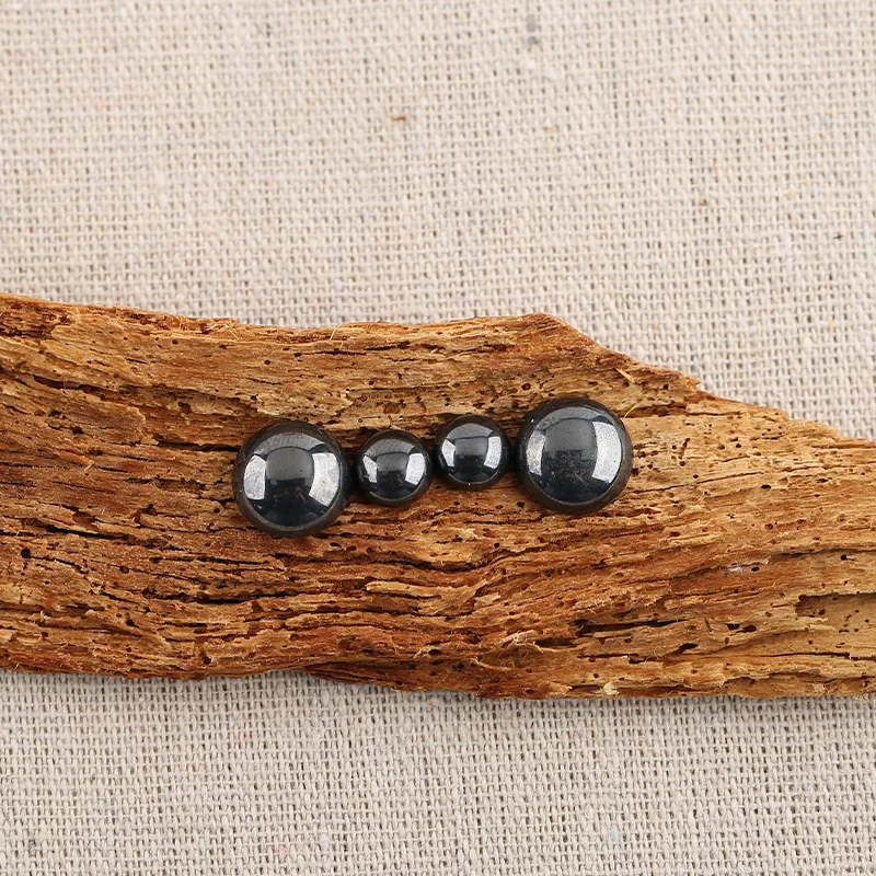 B&F 4PCS Hematite Earring Beads for Jewelry Making, Handmade Natural stones beads, Stones for  Supplies