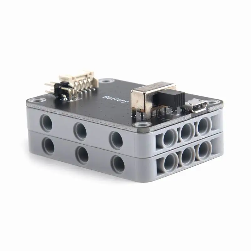 Caja de batería de 9V, soporte recargable MOC, salida de potencia del Motor M/L/XL, Control de avance/retroceso, Compatible con bloques de construcción Legoeds