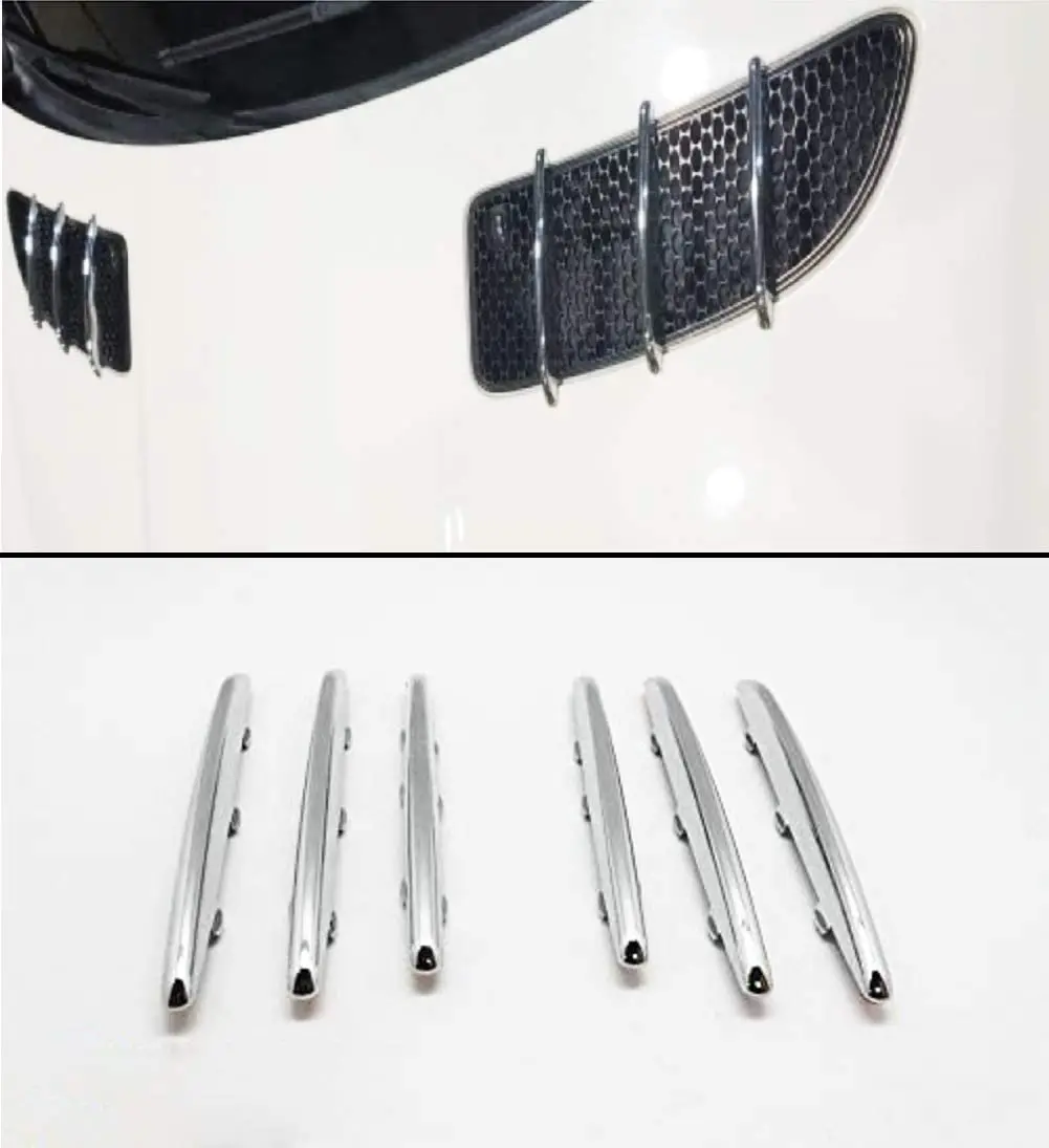 

Premium Grade ABS Plastic Chrome Hood Vent Trim Fin Covers for Mercedes Benz R171 SLK Class