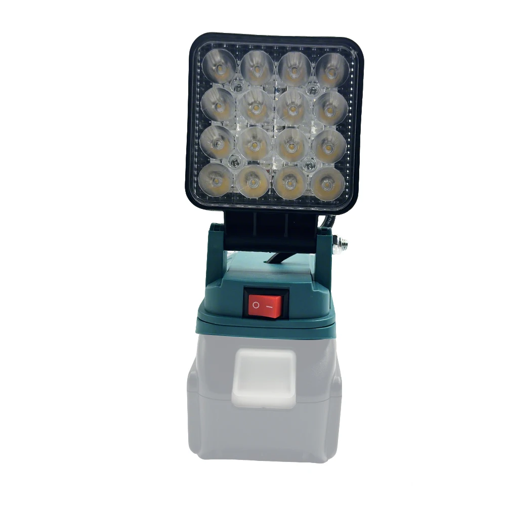 3 Zoll Kabellose LED-Arbeitsleuchte für Makita 14,4-18V Li-Ionen-Akku Dual USB Verstellbare Camping-Notlampe Ohne Akku – Detail 6