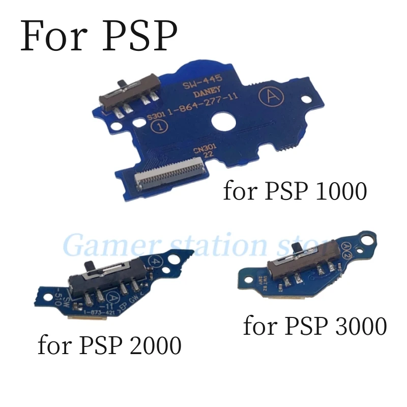 For PSP1000 PSP2000 PSP3000 PCB Power On Off Switch Board For PSP 1000 2000 3000 Built-in Sliding Switch Start Keys Replacement