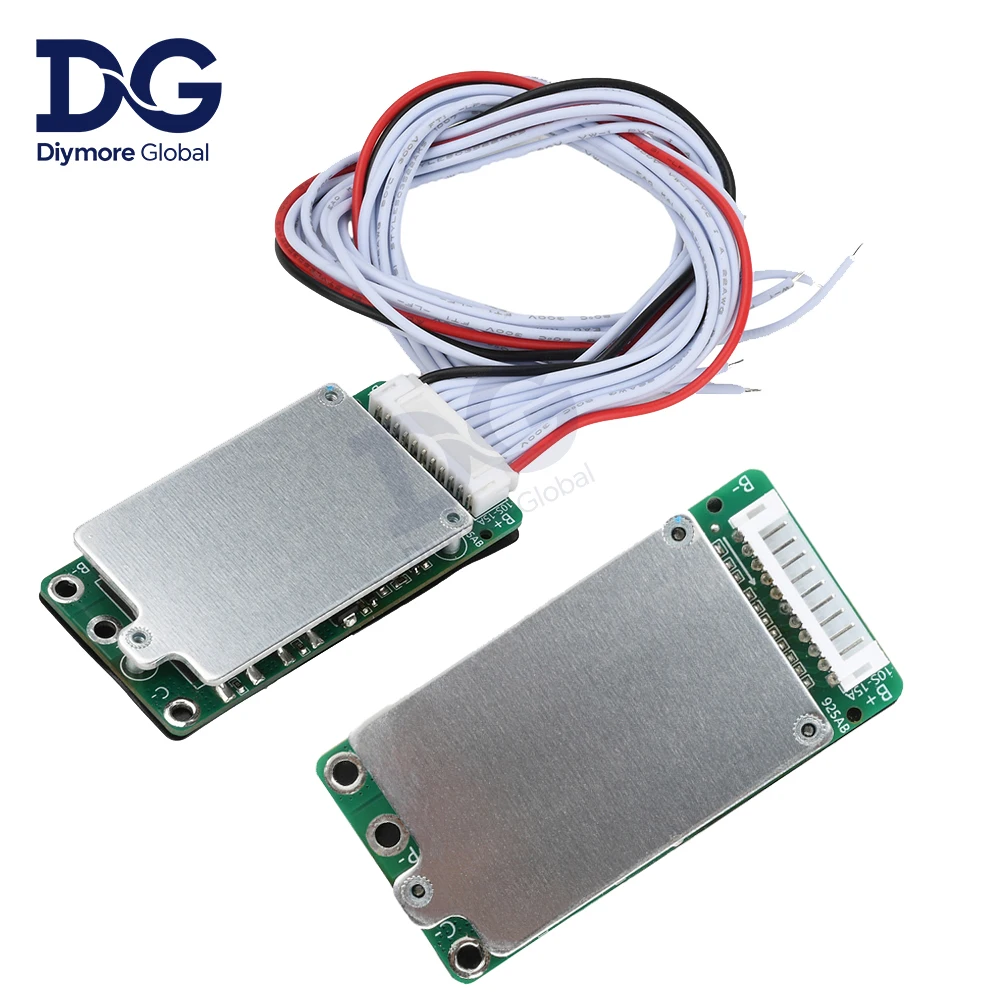 10S 36V 15A Same Port Split Port with Balanced Lithium Battery Protection Board Electric Vehicle Battery Protection Board BMS