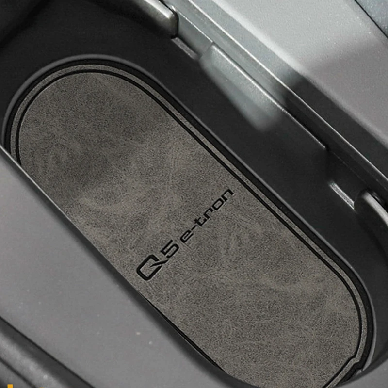 

Anti-Slip Car Gate Slot Mat For Audi Q5 E-tron Non-Slip Door Groove Pad Leather Coaster Auto Interior Accessories