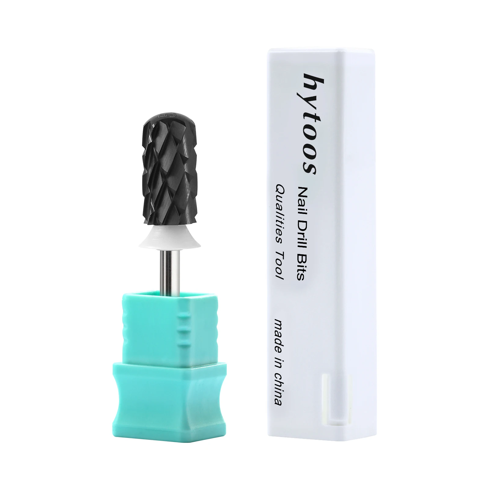 HYTOOS 5XC Sicherheits-Nagelbohrer 3/32 Glatte Oberseite Hartmetall-Maniküre-Bit zum Entfernen von Dickem Gel Bohrer-Zubehör Lieferant