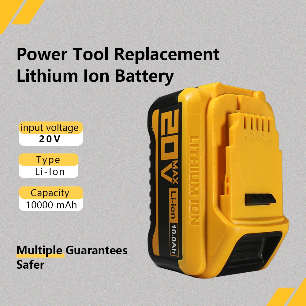 

For Dewalt 20V 8Ah 10Ah 6000mAh 21700 Tools Lithium-Ion Battery For Dewalt 20V DCB206 DCB200 DCB205 DCF845 DCF850 DCF892 DCF911