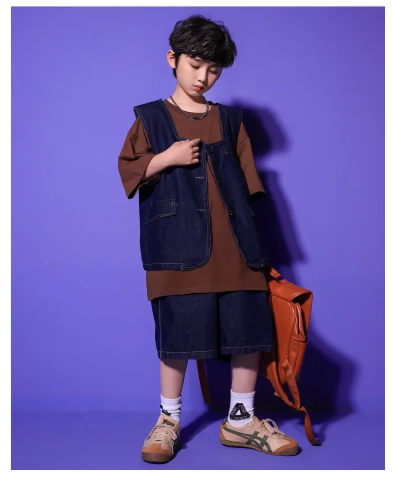 Jazz-Tanzkostüm für Mädchen, hübsches japanisches Street-Dance-Performance-Kostüm-Set, Walking Show, Bühnentrend