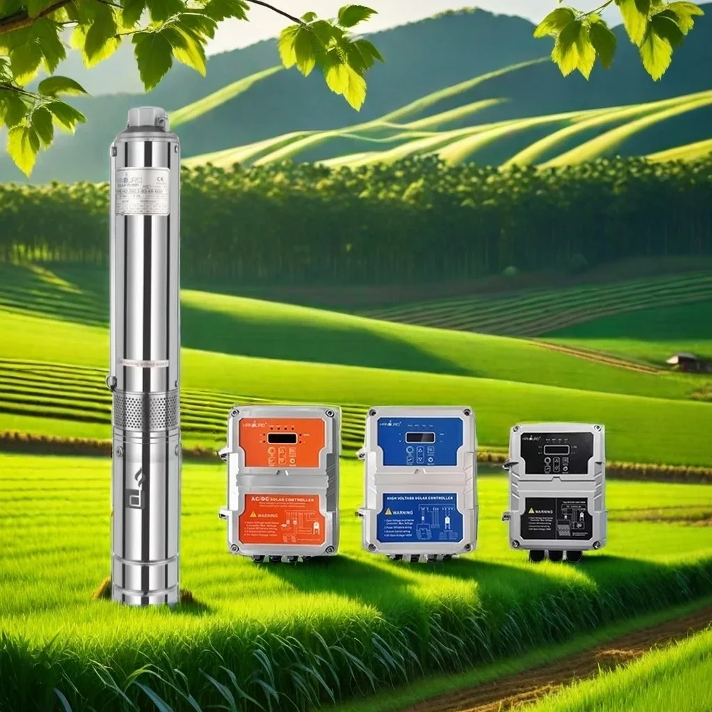 2HP solar water pump system irrigation agricultural deep well pump