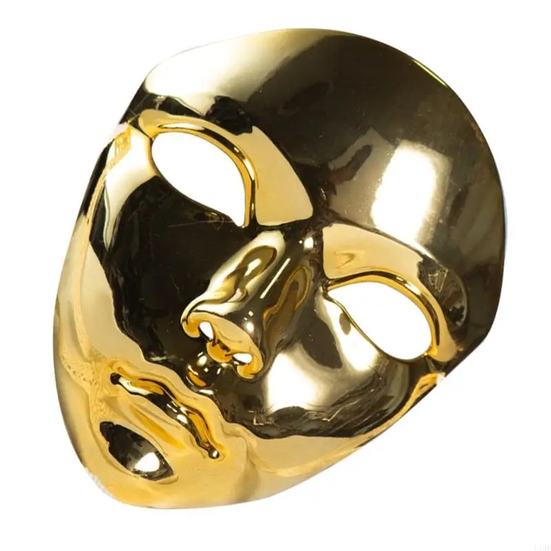 Metalowy Halloween Mask Full Face Mask Mask Mask for Women Men