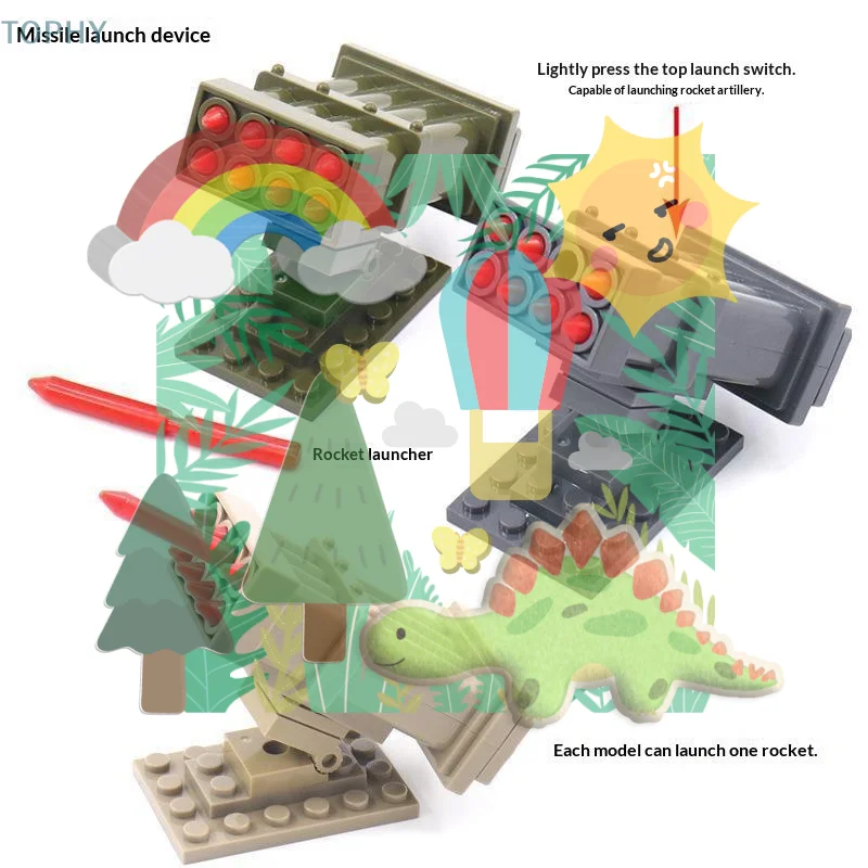 

Tracking Missile Launch Launcher Brinquedos Figures Commando Building Blocks Classic Model Sets Bricks Kids Kits