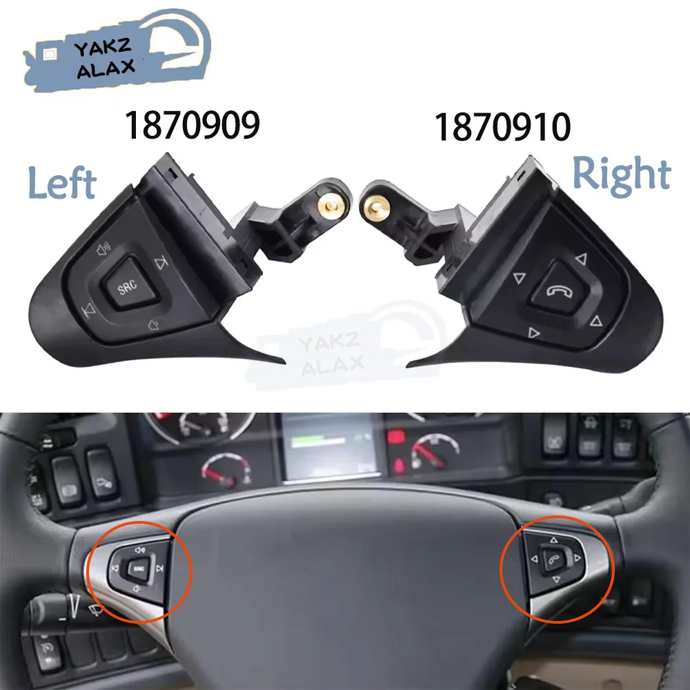 1870909 1870910 Left Right Cruise Control Switch Speed Steering Wheel Button for SCANIA P G R T Series Truck Car Accessories