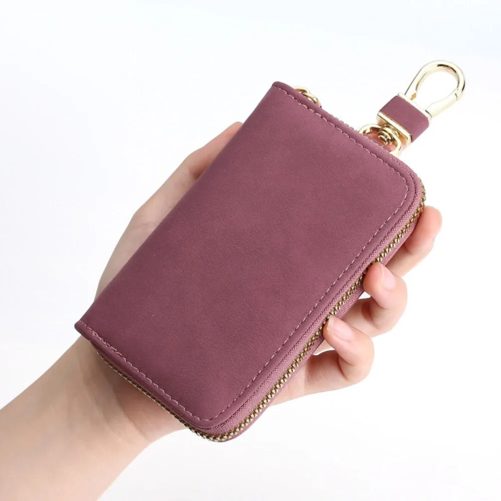 DIY Skórzany brelok z zamkiem błyskawicznym, etui na klucze, wytrzymały organizer na klucze, organizer na klucze samochodowe, etui na karty