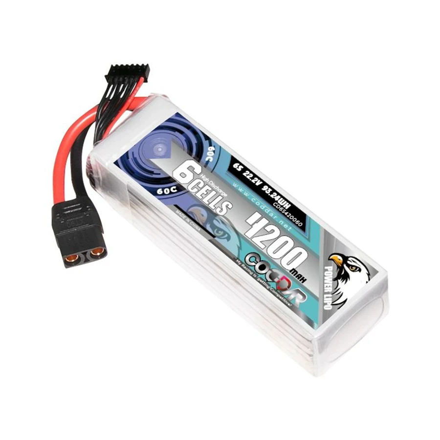 

CD2S-6S420060 4200MAH 2S 3S 4S 6S 60C Model Airplane RC Lithium Battery Pack