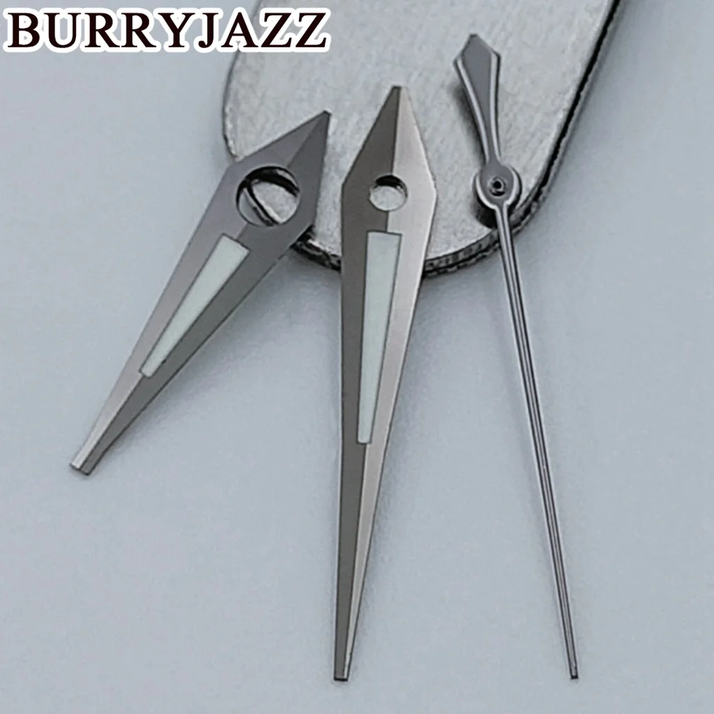 BURRYJAZZ NH35 NH36 NH38 7S26 7S36 4R35 4R36 Uhrzeiger Silber Gold Rose Gun Zeiger grün leuchtend – Detail 11