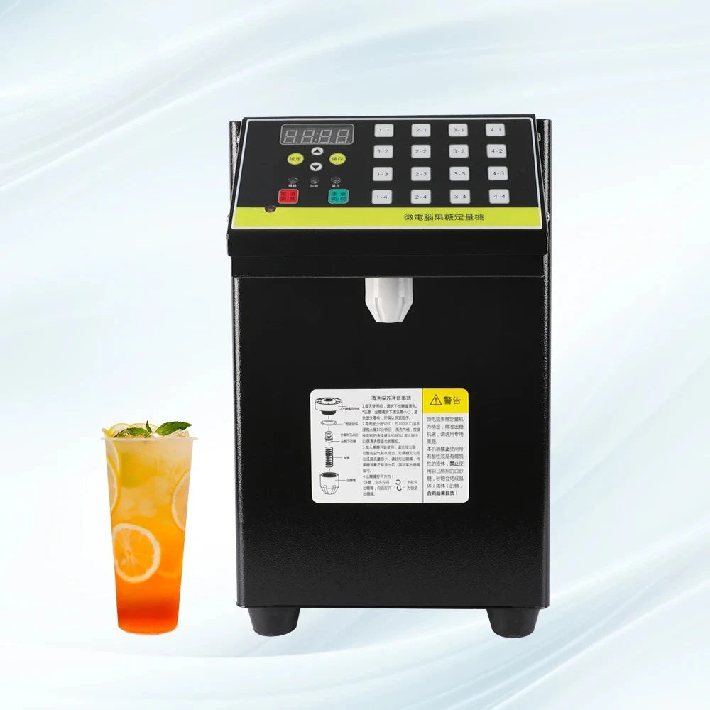 

SKMA Single Head Stainless Steel 16 Buttons Fructose Dispenser Automatic Detection System Milk Tea Fructose Machine