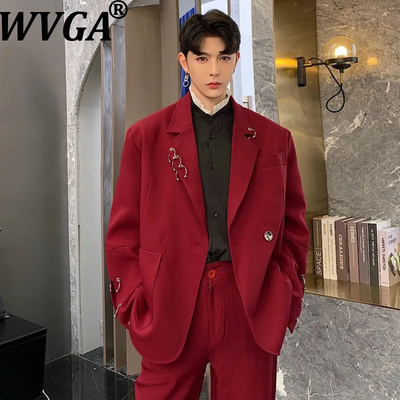 

WVGA весна осень новый мужской корейский стиль модный костюм с отложным воротником пальто нишевые шикарные повседневные пиджаки с длинными рукавами Ins W15006