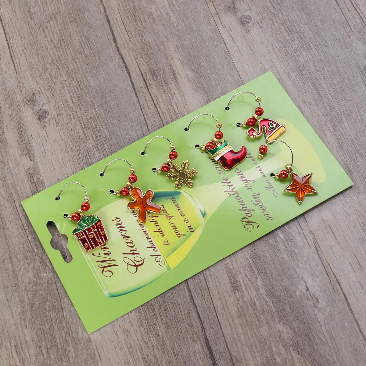 

christmas wine glass charms glass charms christmas wine glass rings