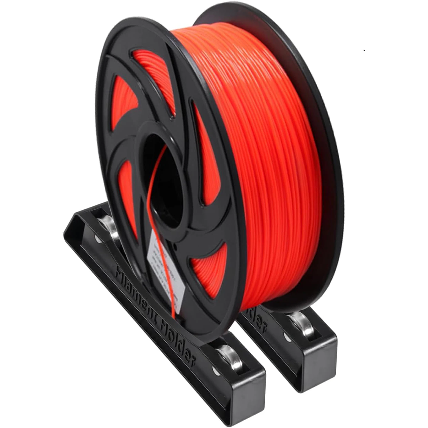 Support de bobine de filament d'imprimante 3D, conception de roulement en métal, compatible avec tous les types de filament, PLA, ABS, TPU et autres P, 2 pièces