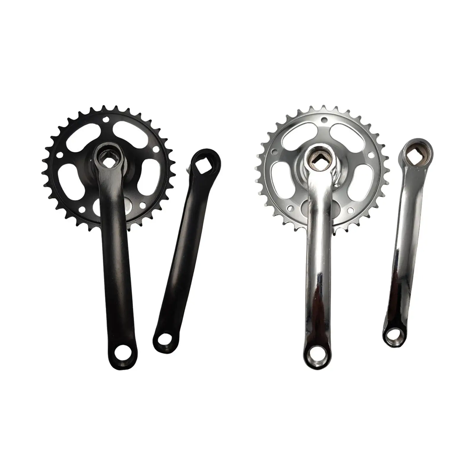 Mountain Bike Crank Arm Set 165mm Components Bicycle Crankset for Repairing Riding Outdoor Mountain Bike Cycling Accessories