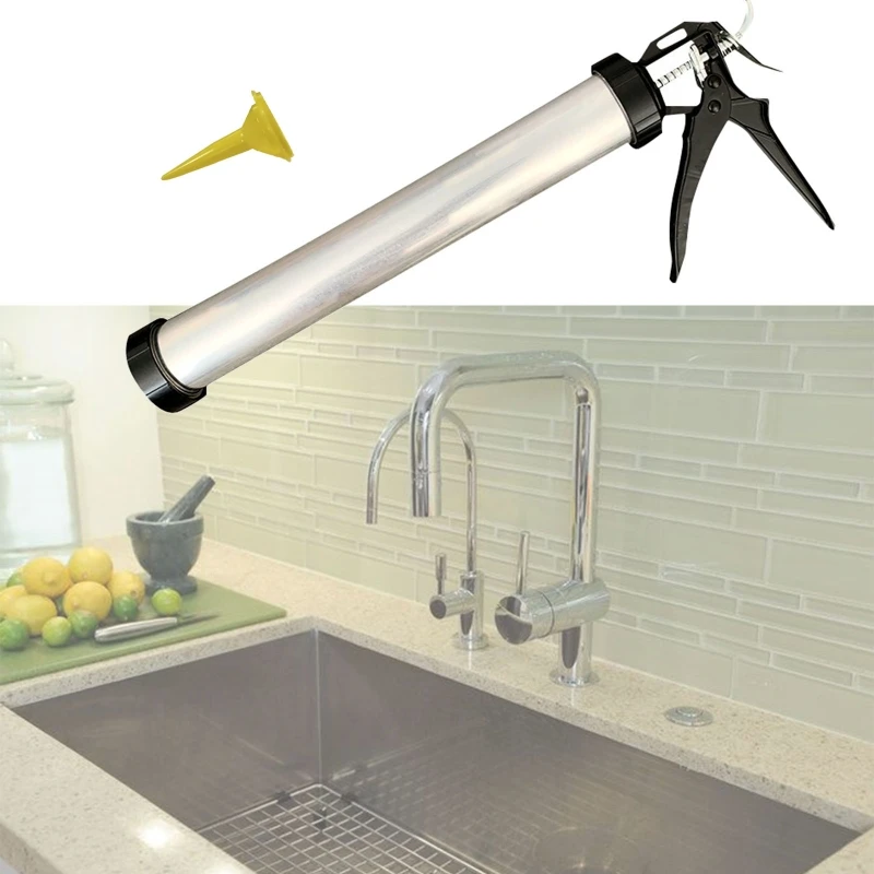 Pistola per calafataggio sigillante resistente con struttura interamente in metallo professionale da 400-600