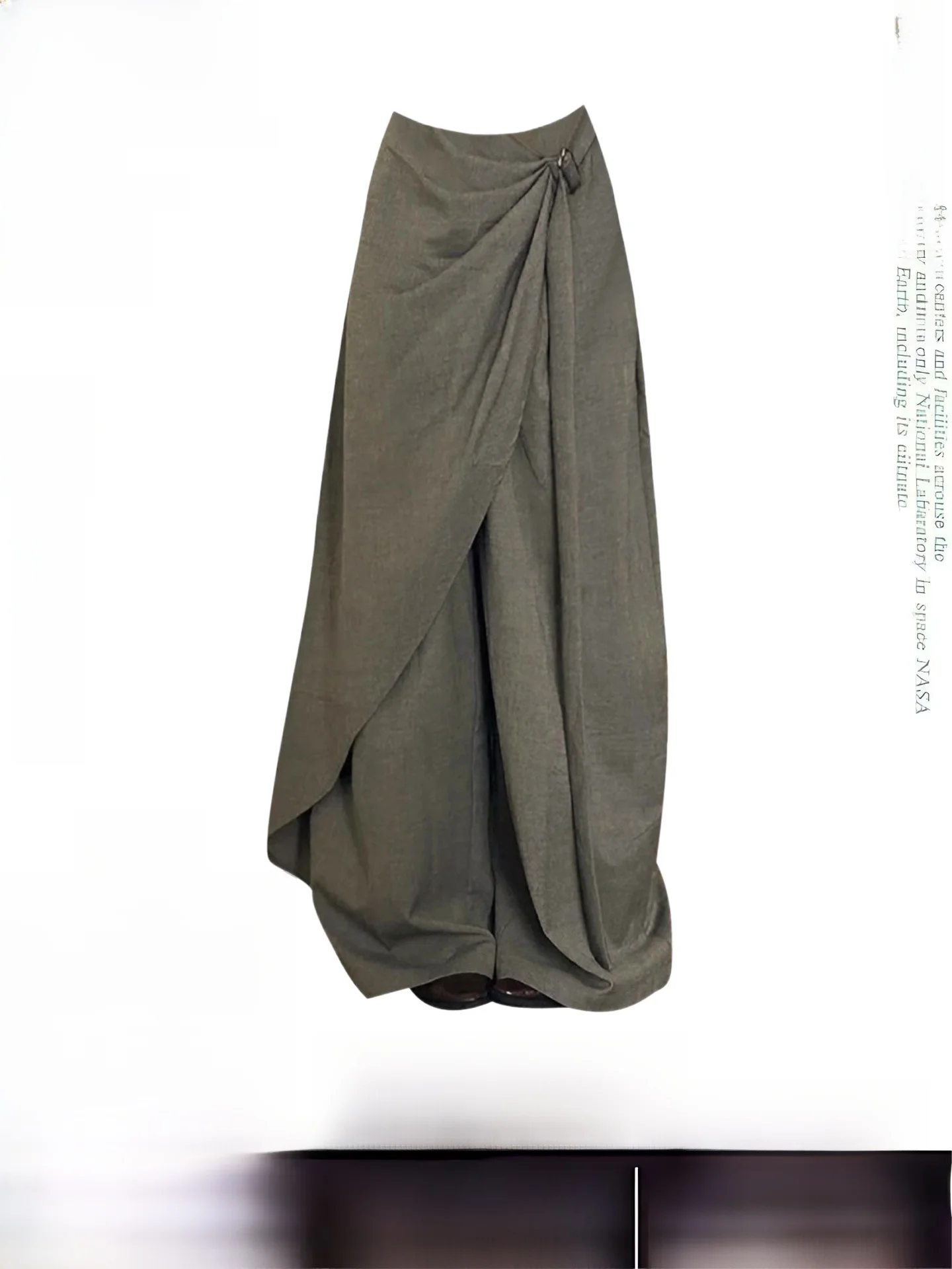 

Американские широкие брюки Lazy Sle для женщин, новинка ранней весны 2026 года, свободные, струящиеся, длинные, асимметричные