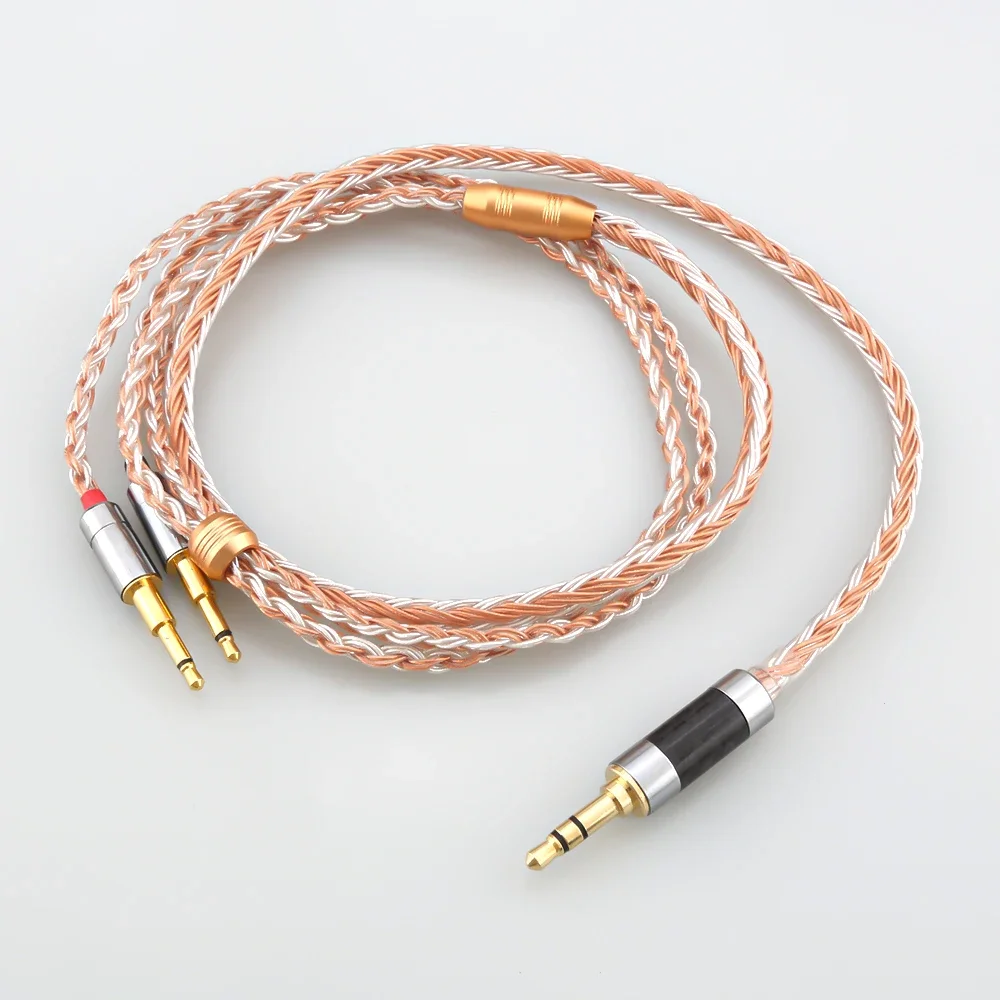 HIFI 16 Core XLR/2.5/3.5/4.4mm Balance Earphone for 2x2.5mm HIFIMAN HE1000 HE400S HE560 Oppo PM-1 PM-2 Headphone Upgrade Cable