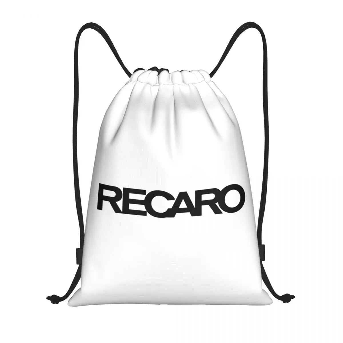 Custom Recaros Logo Drawstring Backpack Bags Women Men Lightweight Gym Sports Sackpack Sacks for Training