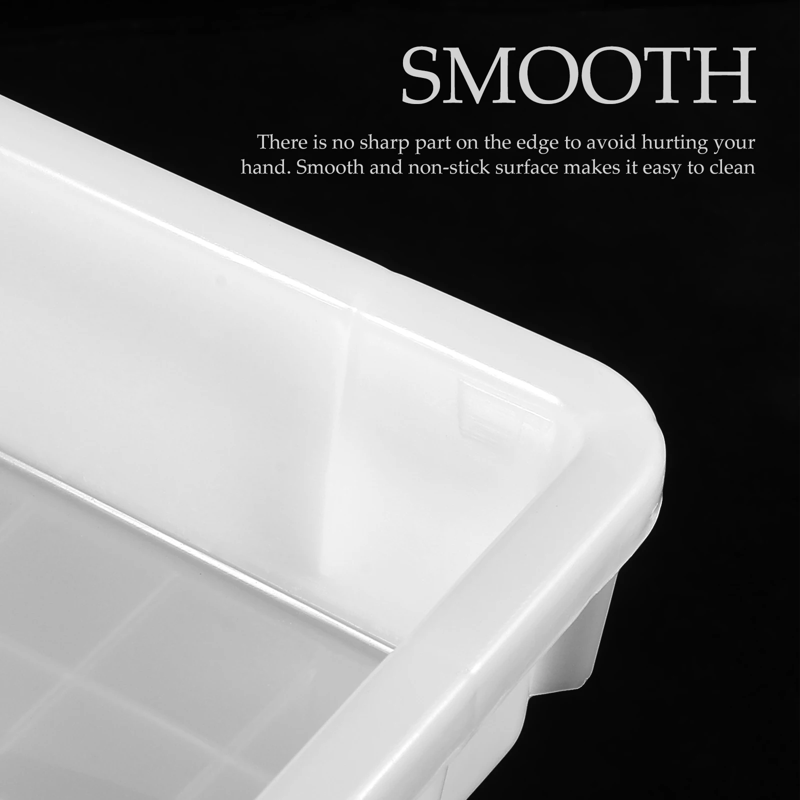

Plastic Storage Box Household Bin Container for Food Tote Sundries Organizer Utility Box Durable Smooth Multi Functional