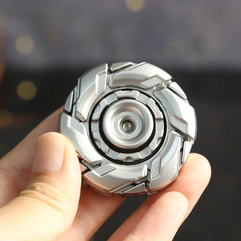 Mecha Transform Fidget Spinner EDC Focus Aid Hand Spinner  Restlessness Easing Pocket Toy For Adults Fidget Toy Adults Gifts