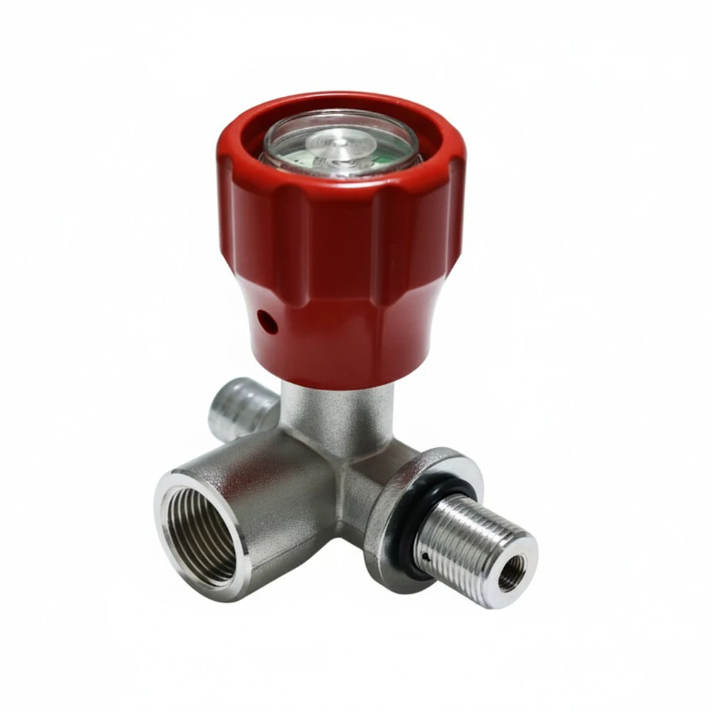 EMER M18 Male G5/8 Female Scuba Diving Cylinder Valve 30Mpa Air Fill Station Refill Adapter for High Pressure Carbon Fiber Tank